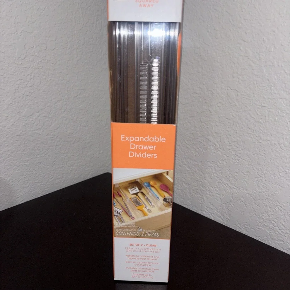 Squared Away Deep Expandable Drawer Dividers Brand New